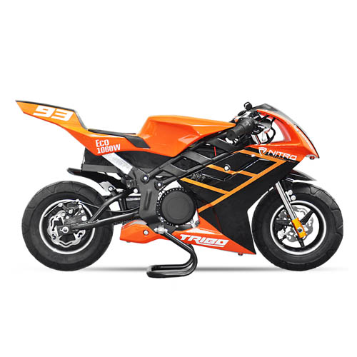 Минибайк электрический NITRO Tribo 1060W Eco Pocketbike 36V Минибайк электрический NITRO Tribo 1060W Eco Pocketbike 36V